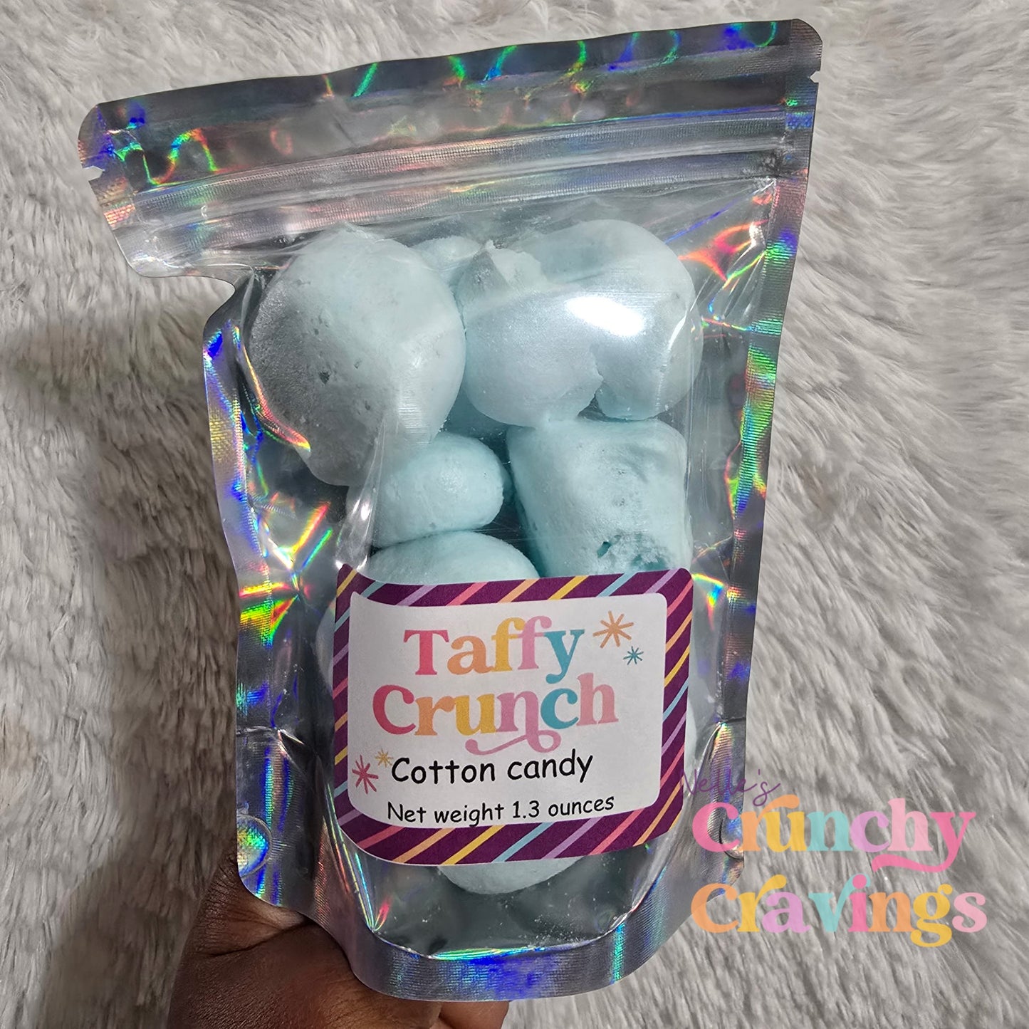 Cotton candy taffy